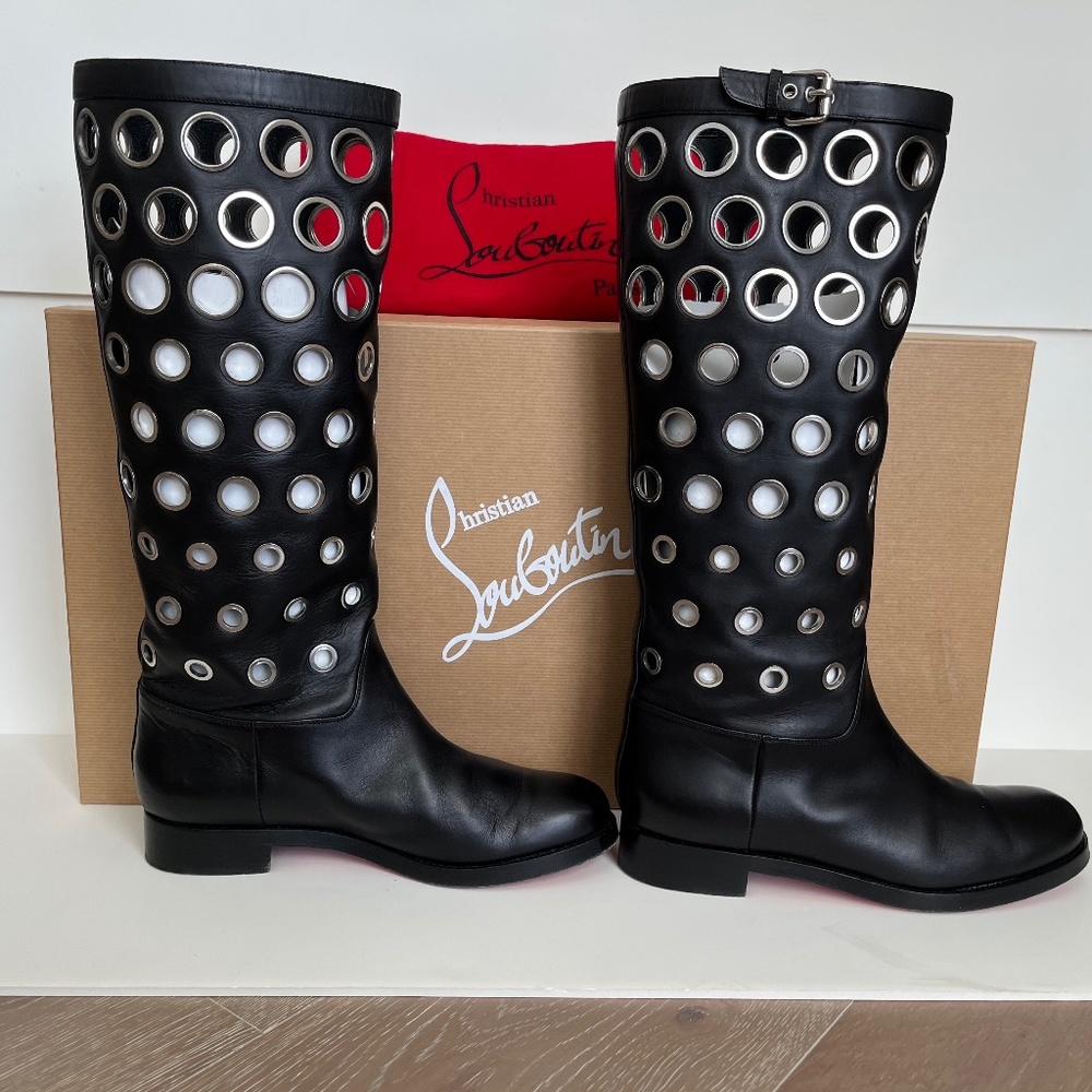 Christian Louboutin Apollobotta Grommet Boot 8.5